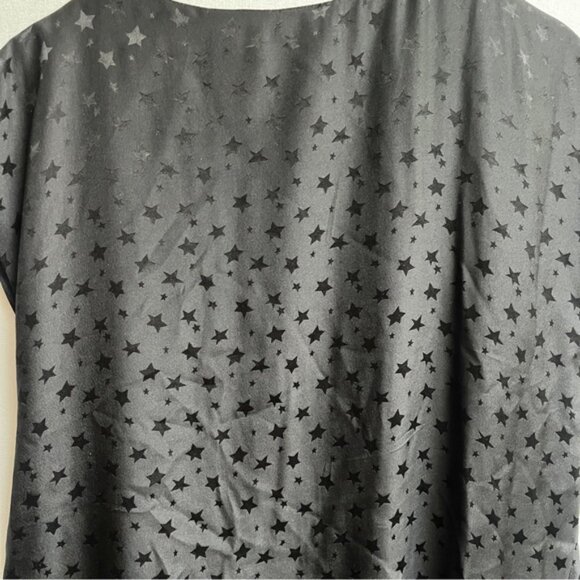 Corey Lynn Calter Anthropologie Silk Black Star Patterned Dress Sz S - Picture 10 of 10